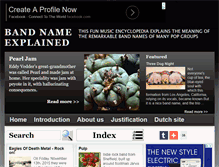 Tablet Screenshot of bandnameexplained.com